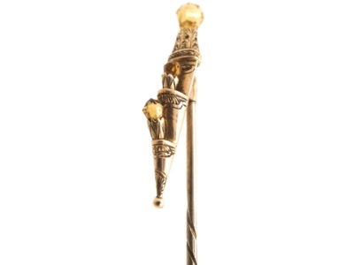 Victorian Gold Scottish Dirk Tie Pin