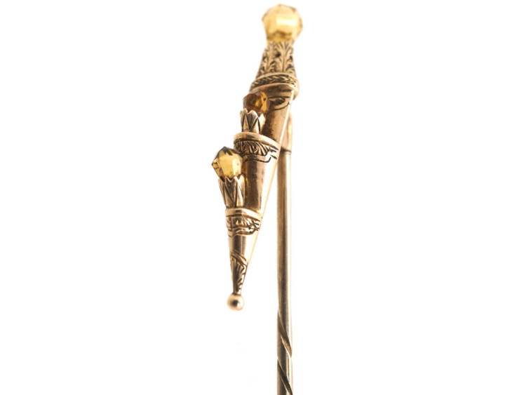 Victorian Gold Scottish Dirk Tie Pin