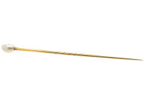 Edwardian Natural Pearl Tie Pin