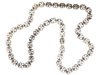 Silver, Paste & Marcasite Flowers Necklace