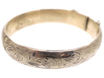 Silver Engraved Bangle