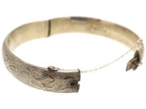 Silver Engraved Bangle