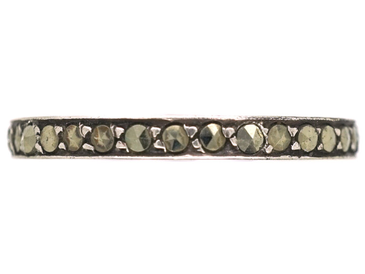 Silver & Marcasite Eternity Ring