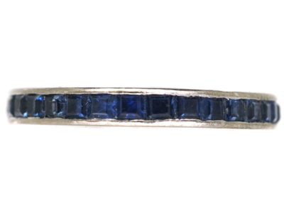 18ct White Gold & Sapphire Eternity Ring