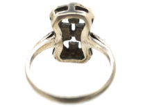 Art Deco Silver & Marcasite Ring