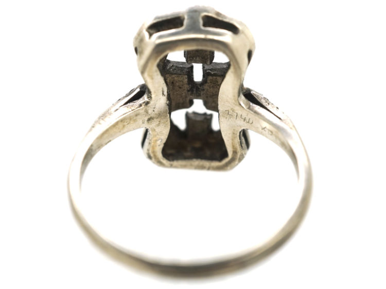 Art Deco Silver & Marcasite Ring