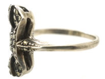 Art Deco Silver & Marcasite Ring