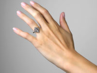 Wavy & Geometric Art Deco Diamond Ring