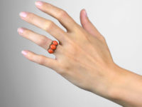Victorian 18ct Gold & Coral Ring