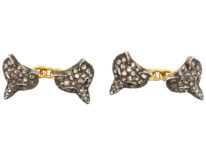 Rose Diamond & Ruby Foxes Heads Cufflinks