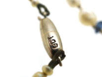 Edwardian Sapphire & Natural Pearl Necklace