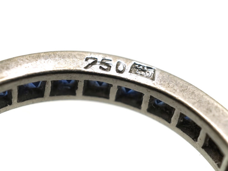 18ct White Gold & Sapphire Eternity Ring
