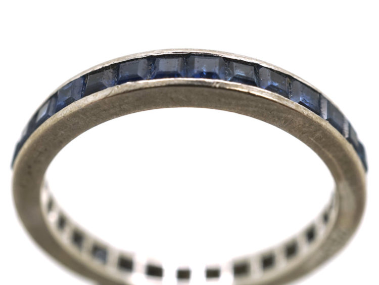 18ct White Gold & Sapphire Eternity Ring