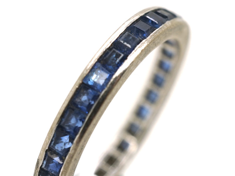 18ct White Gold & Sapphire Eternity Ring