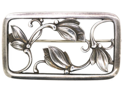 Silver Flower Brooch by Georg Jensen Silver Flower Brooch by Georg Jensen