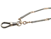 Edwardian Silver & Niello Guard Chain