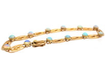 Edwardian 15ct Gold & Opal Bracelet