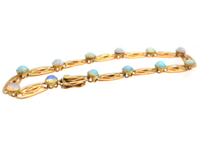 Edwardian 15ct Gold & Opal Bracelet