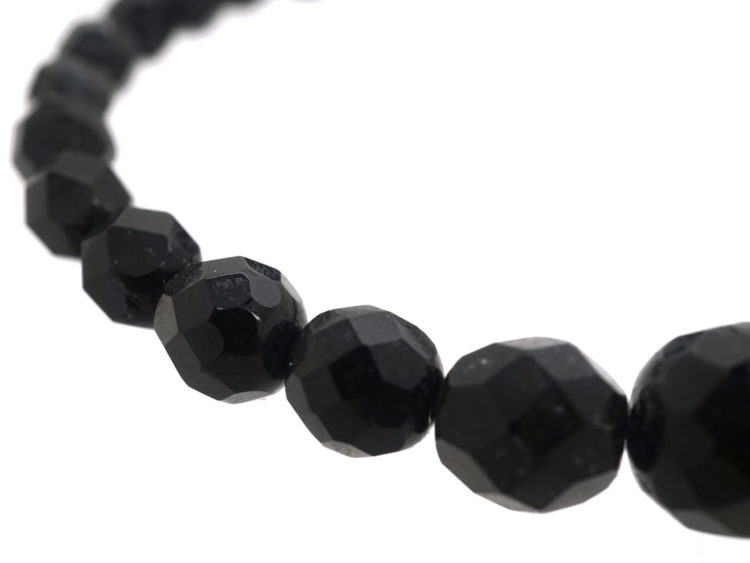 Victorian Vauxhall Glass Faceted Bead Necklace