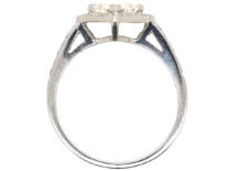 18ct White Gold, Diamond Set, Diamond Shaped Ring