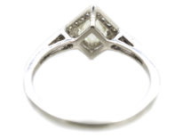 18ct White Gold, Diamond Set, Diamond Shaped Ring