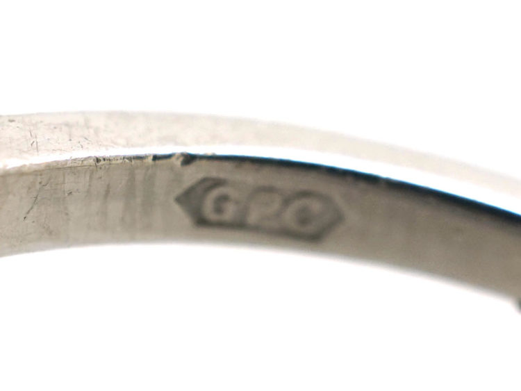 18ct White Gold, Diamond Set, Diamond Shaped Ring