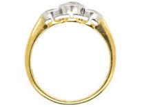 18ct Gold Three Stone Diamond Millennium Ring