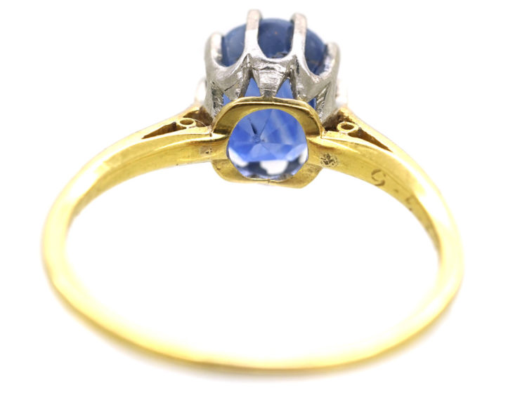 18ct Gold Ring Set With a Ceylon Sapphire