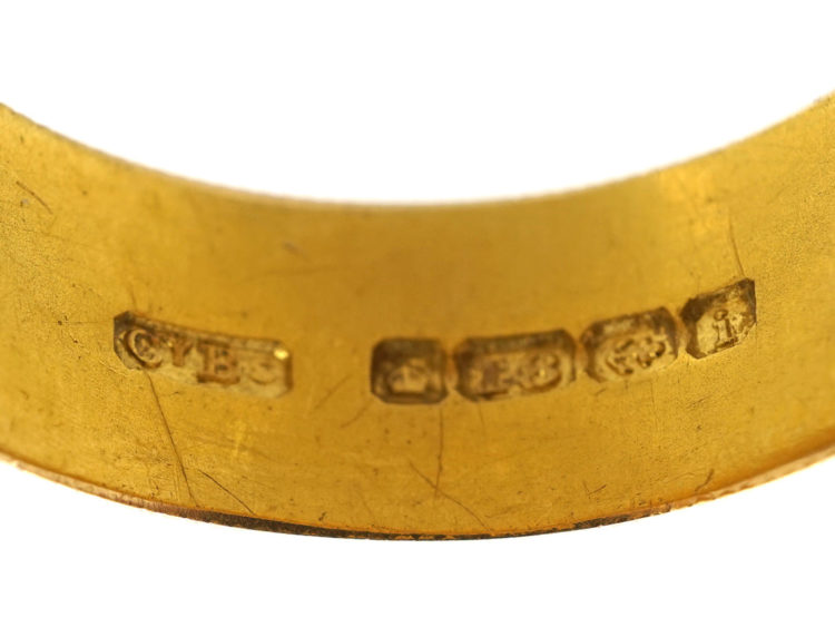 Edwardian 18ct Gold Buckle Ring