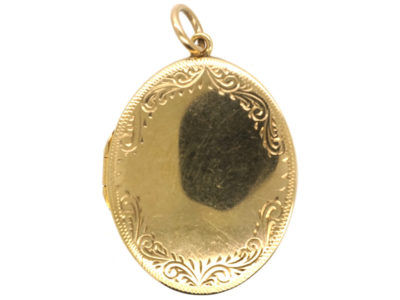 9ct Gold Oval Locket