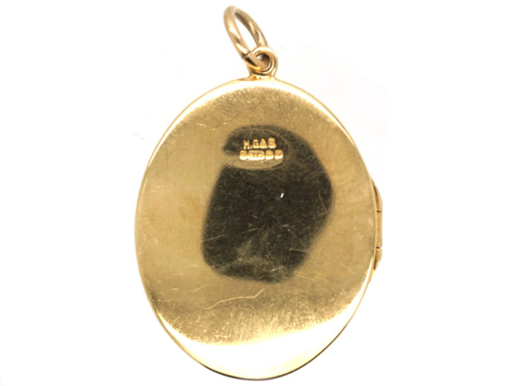 9ct Gold Oval Locket