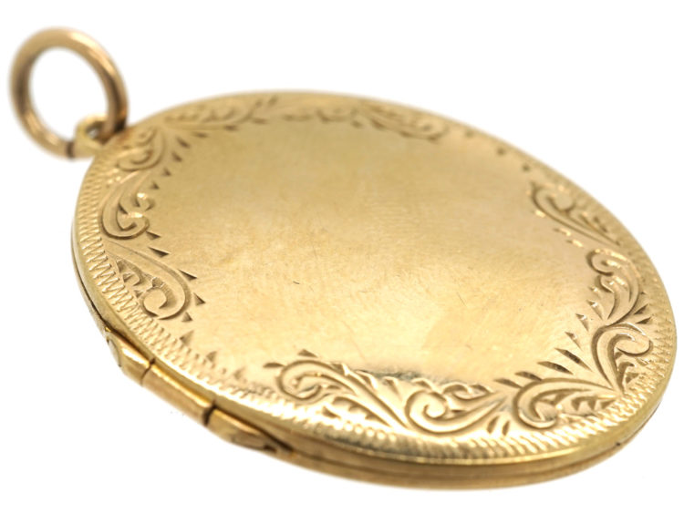 9ct Gold Oval Locket