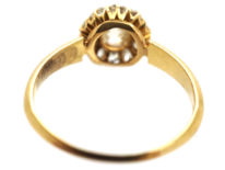 Edwardian 14ct Gold Diamond Cluster Ring