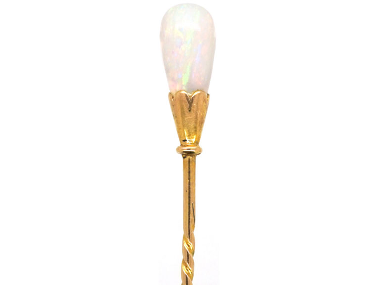 Edwardian 15ct Gold & Opal Tie Pin