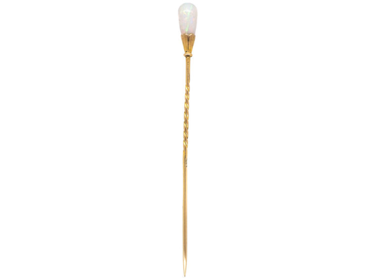 Edwardian 15ct Gold & Opal Tie Pin