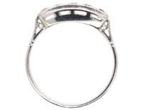 Art Deco 14ct White Gold & Diamond Five Stone Ring