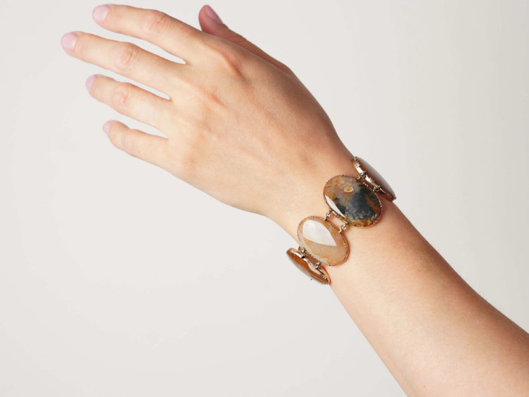 Georgian Gold & Agate Bracelet