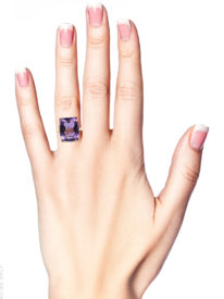 9ct Gold & Amethyst Ring