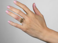 Early Victorian 18ct Gold, Ruby & Diamond Ring