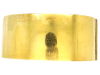Victorian Silver Gilt & Engraved Ivy Leaf Design Bangle