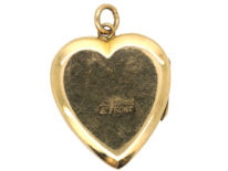 9ct Gold Back & Front Heart Shaped Locket