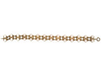 Silver Gilt & White Enamel Bracelet by Volmer Balmer
