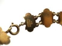 Silver Gilt & White Enamel Bracelet by Volmer Balmer