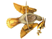 Regency 15ct Two Colour Gold Dove of Peace Brooch