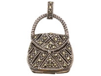 Silver & Marcasite Handbag Locket