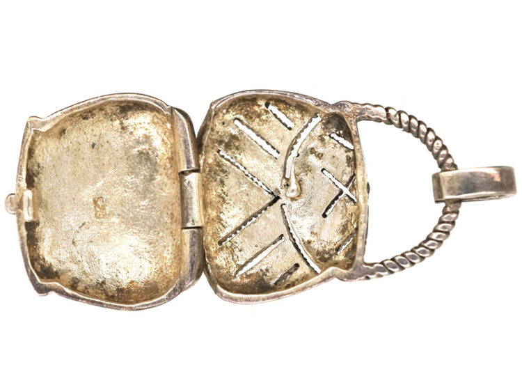 Silver & Marcasite Handbag Locket