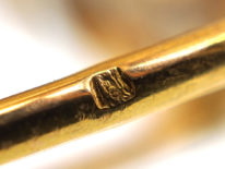 1950s 18ct Gold & Diamond Feather Brooch