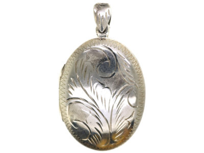 Silver Oval Locket