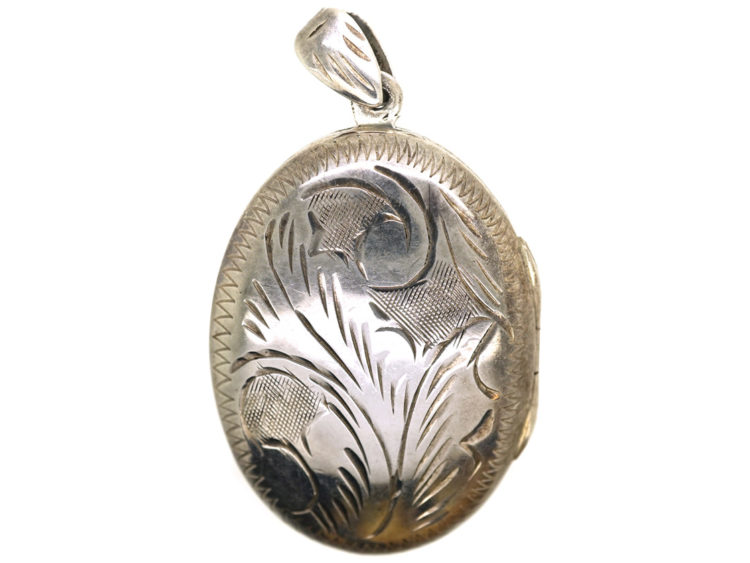Silver Oval Locket
