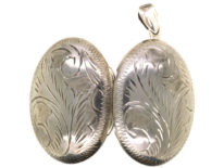 Silver Oval Locket